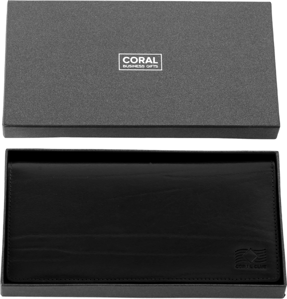 ארנק נשים מעור בצבע שחור